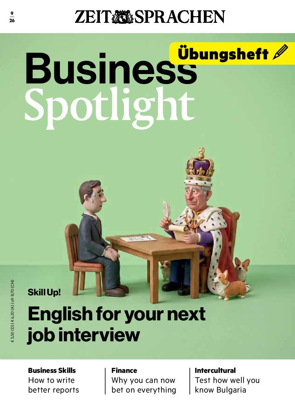 Business Spotlight &Uuml;bungsheft 09/2026