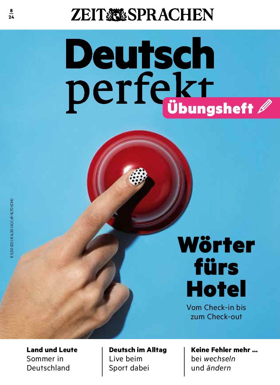 Deutsch perfekt Übungsheft Digital 08/2024