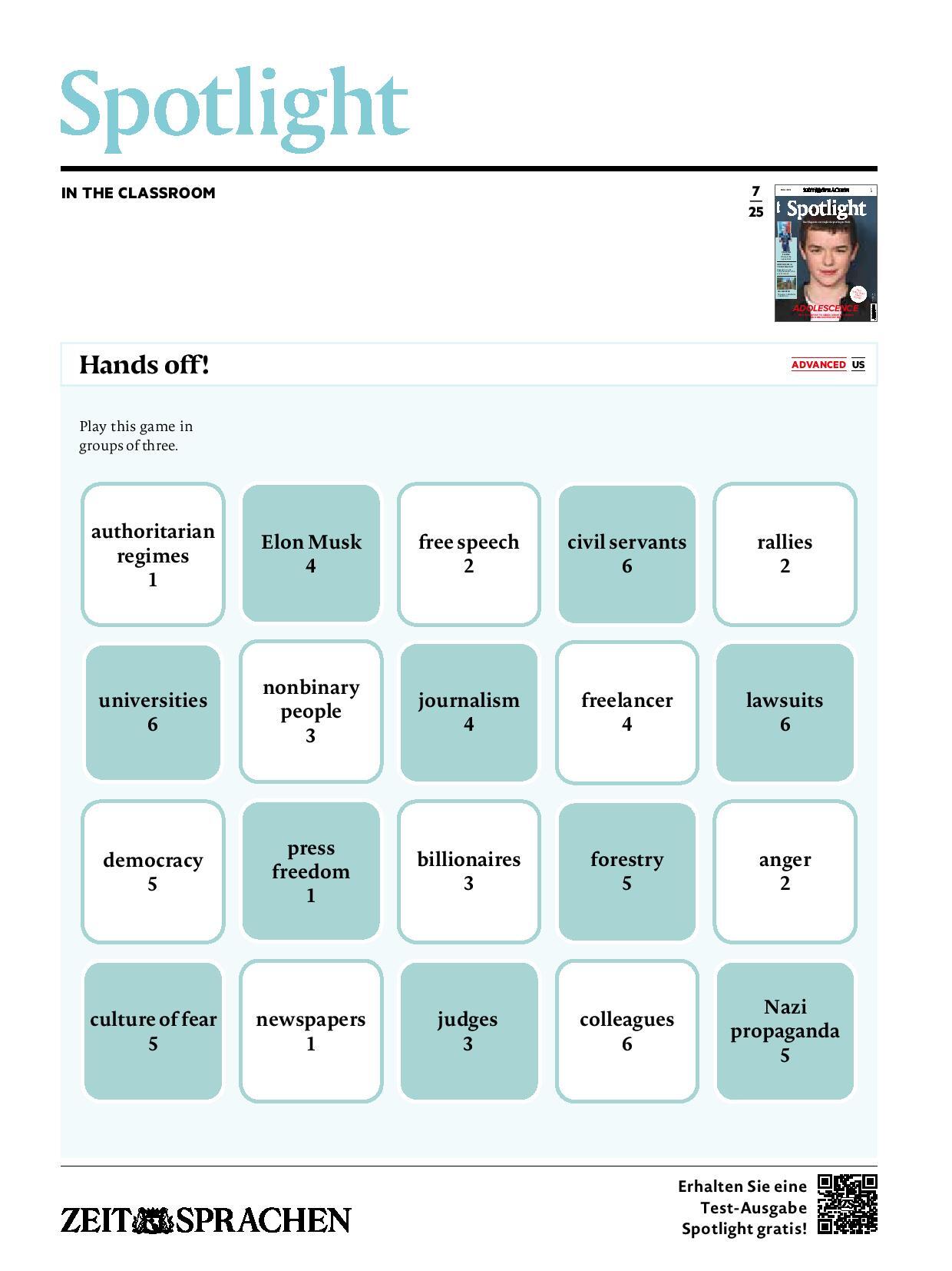 Digitale Lehrbeilage mit Unterrichtstipps Digitale Lehrbeilage mit Unterrichtstipps