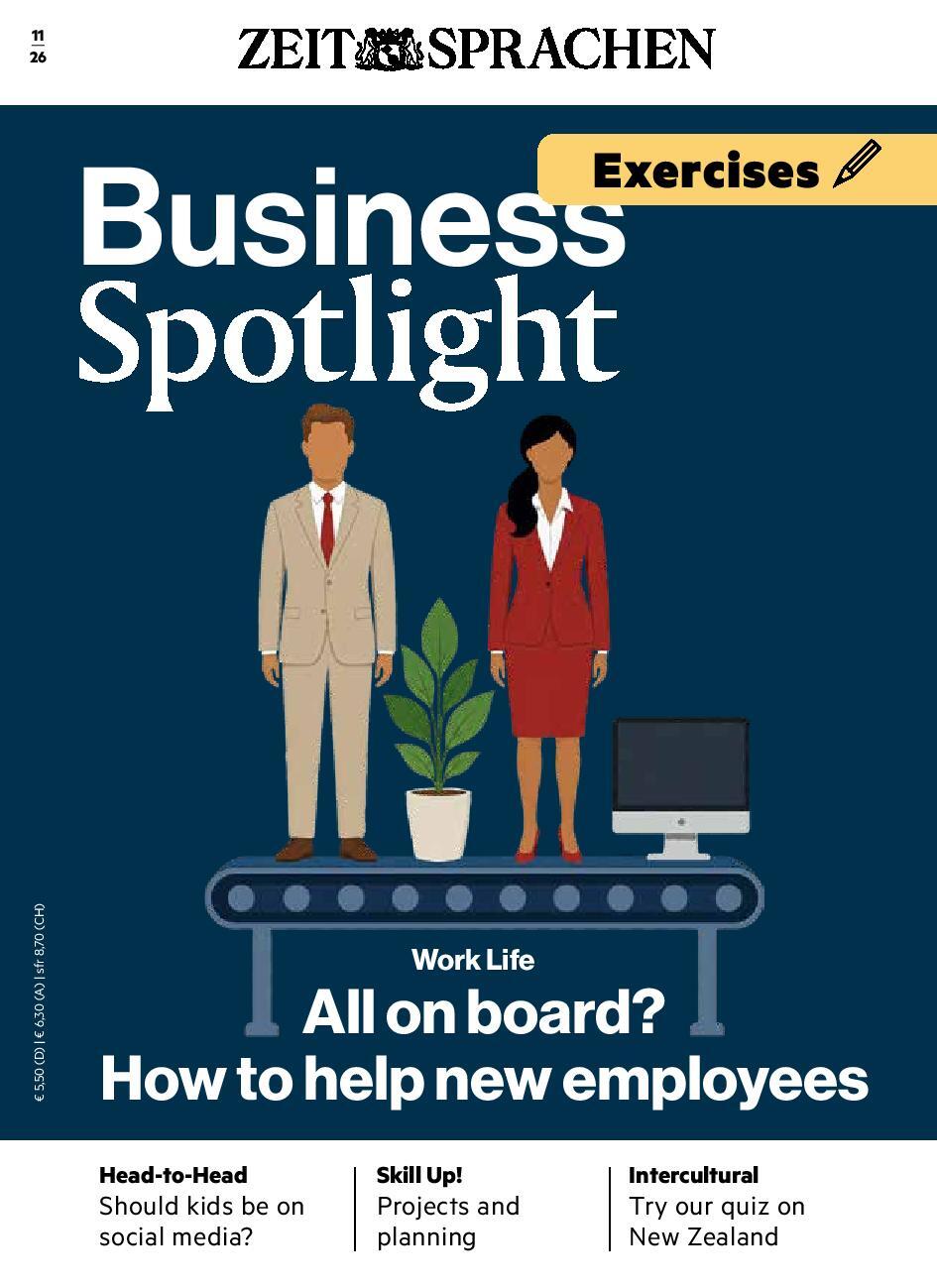 Business Spotlight &Uuml;bungsheft digital 11/2026
