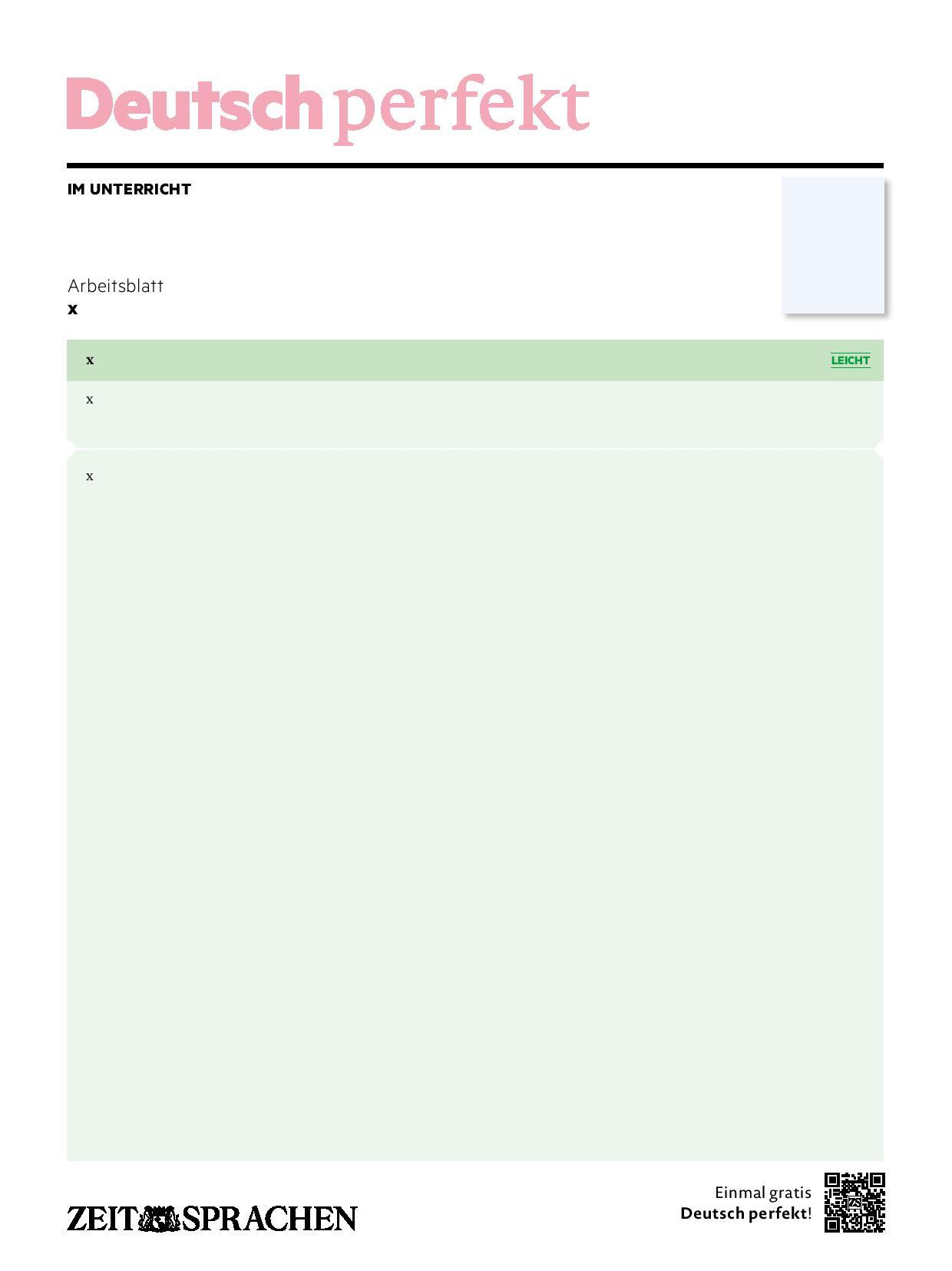 Digitale Lehrbeilage mit Unterrichtstipps