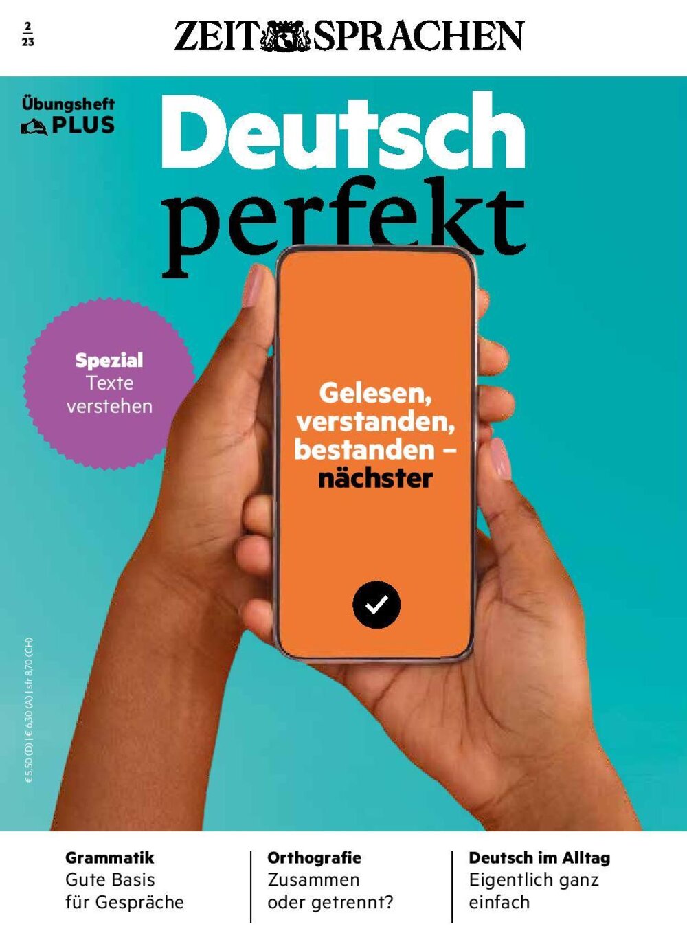 Deutsch perfekt Übungsheft Digital 02/2023