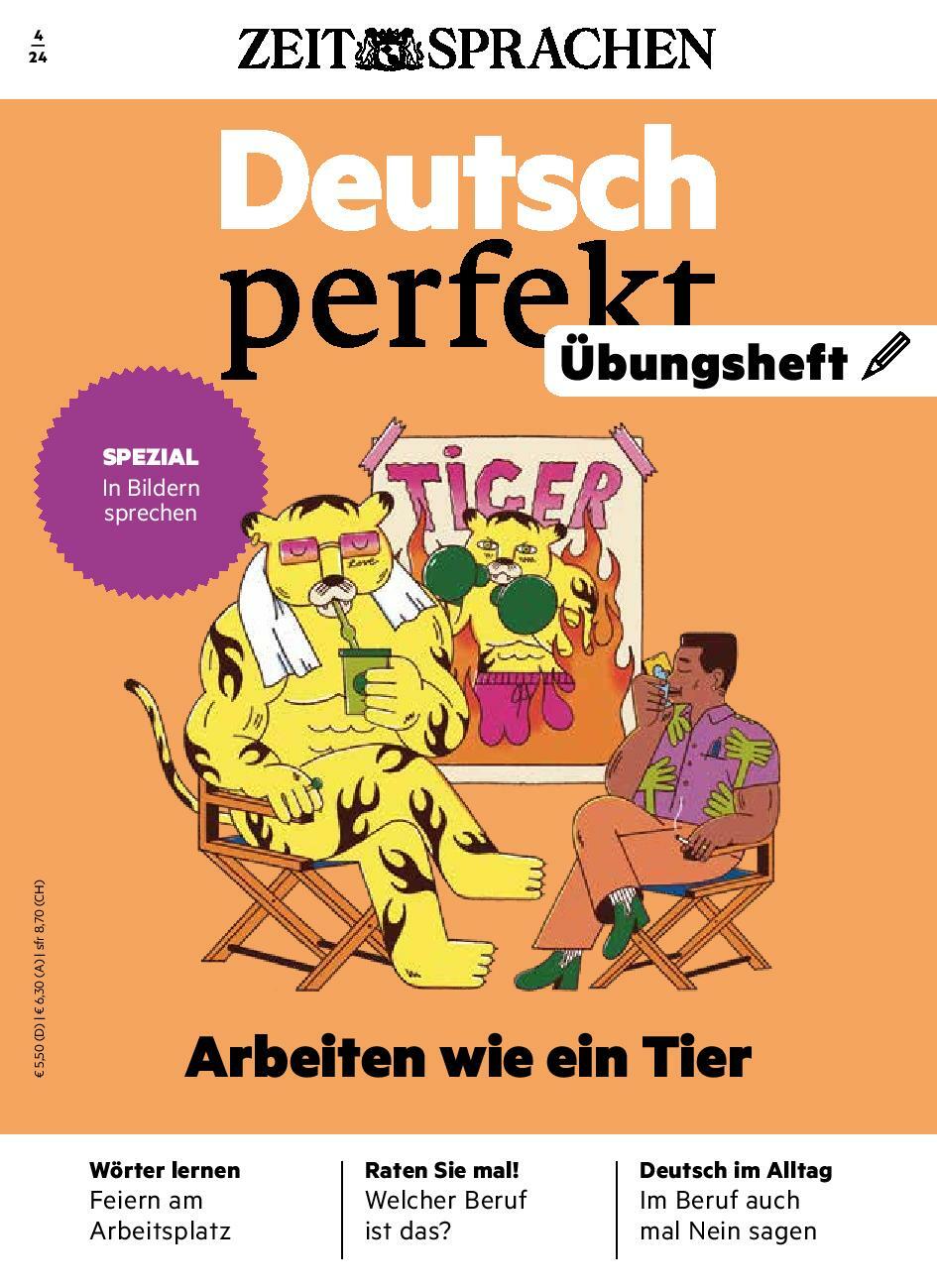 Deutsch perfekt Übungsheft Digital 04/2024