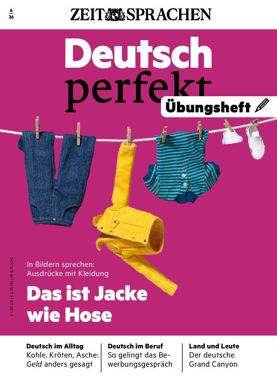 Deutsch perfekt &Uuml;bungsheft 06/2026