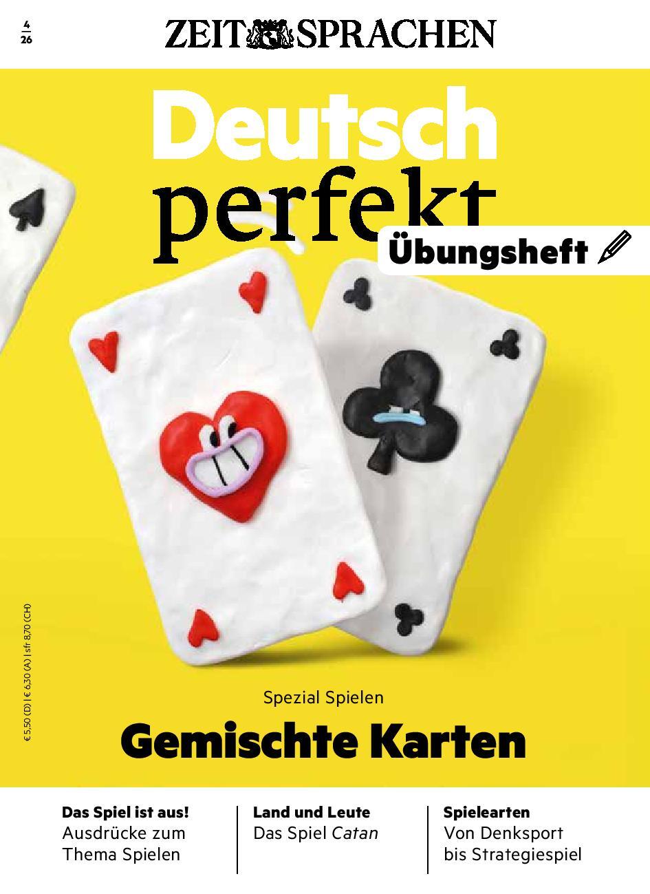 Deutsch perfekt &Uuml;bungsheft digital 04/2026