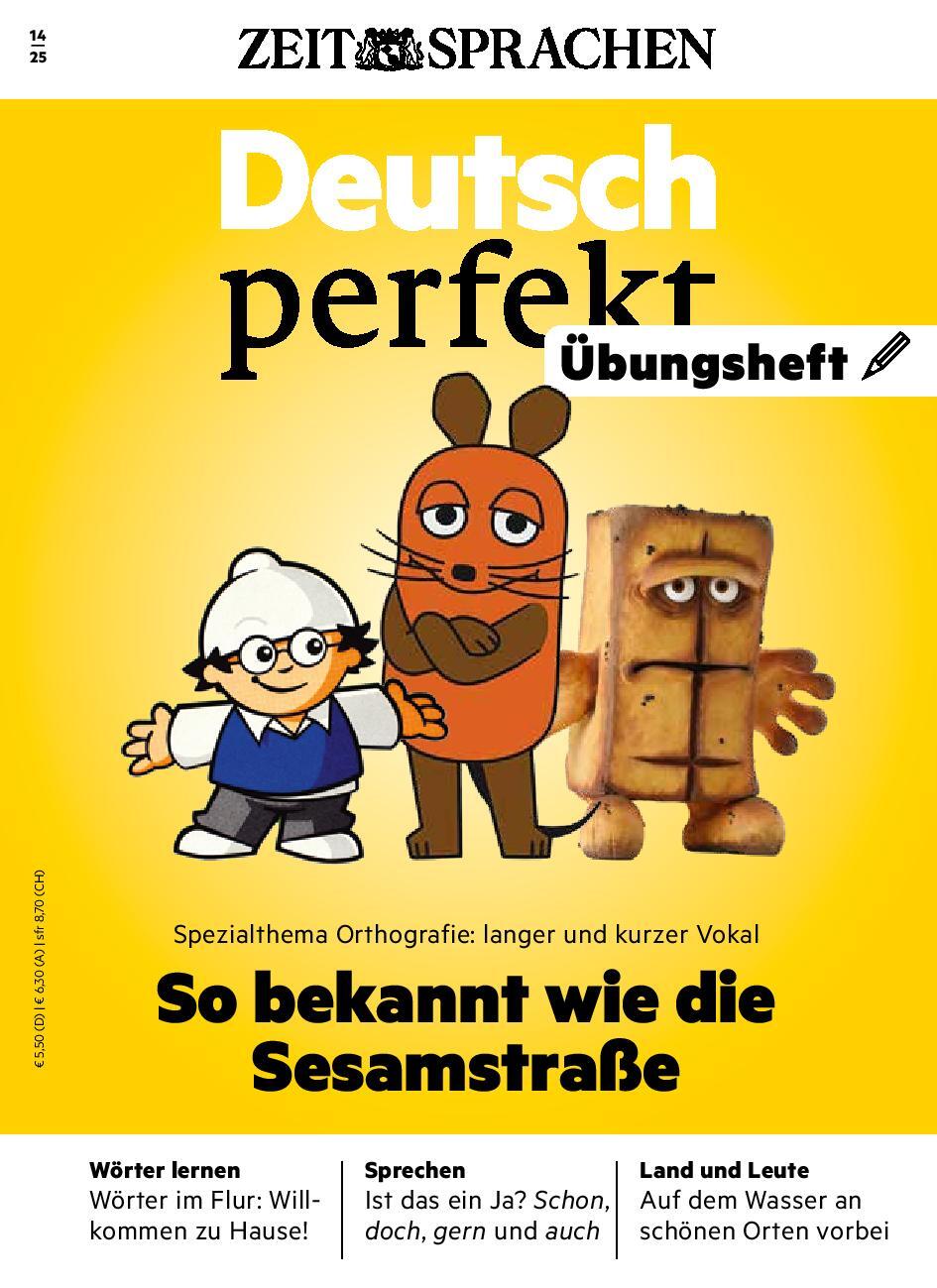 Deutsch perfekt Übungsheft digital 14/2025