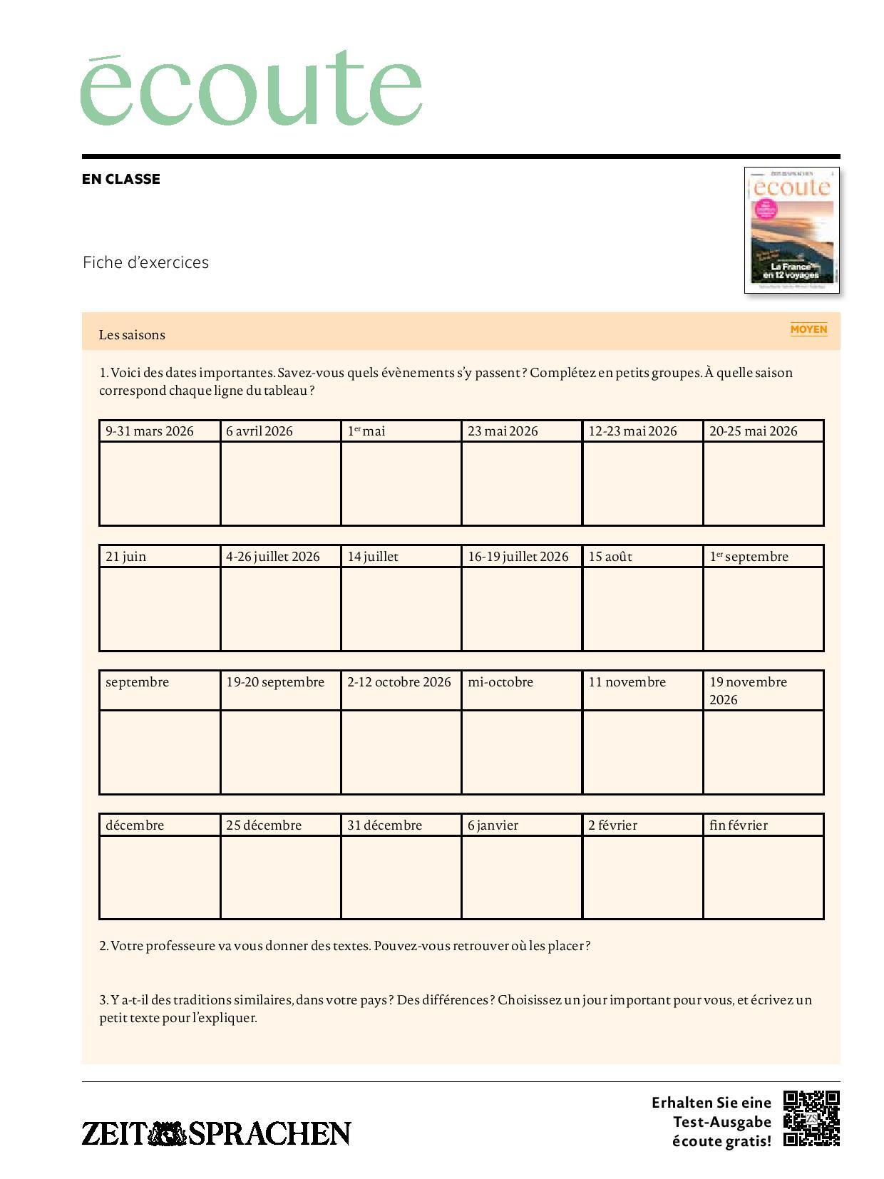 Digitale Lehrbeilage mit Unterrichtstipps