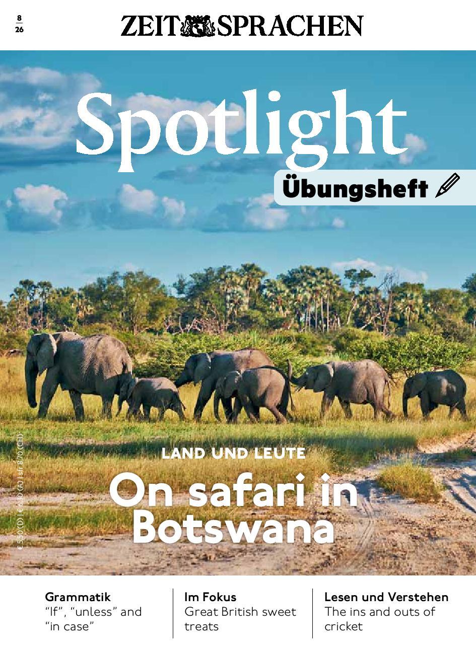 Spotlight &Uuml;bungsheft 08/2026