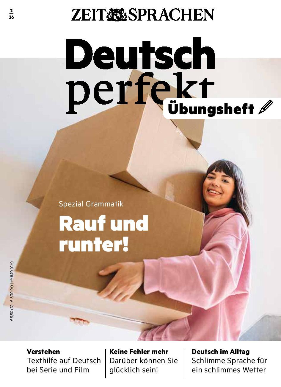 Deutsch perfekt &Uuml;bungsheft digital 02/2026