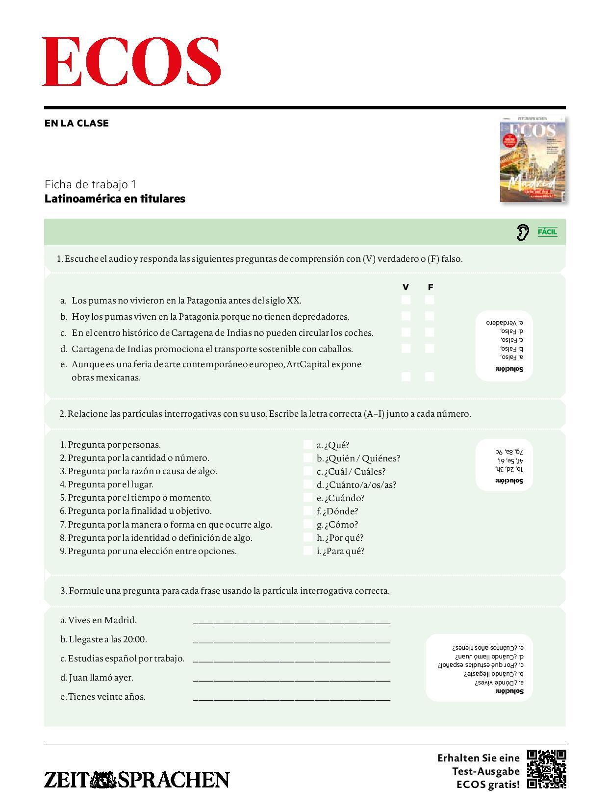 Digitale Lehrbeilage mit Unterrichtstipps