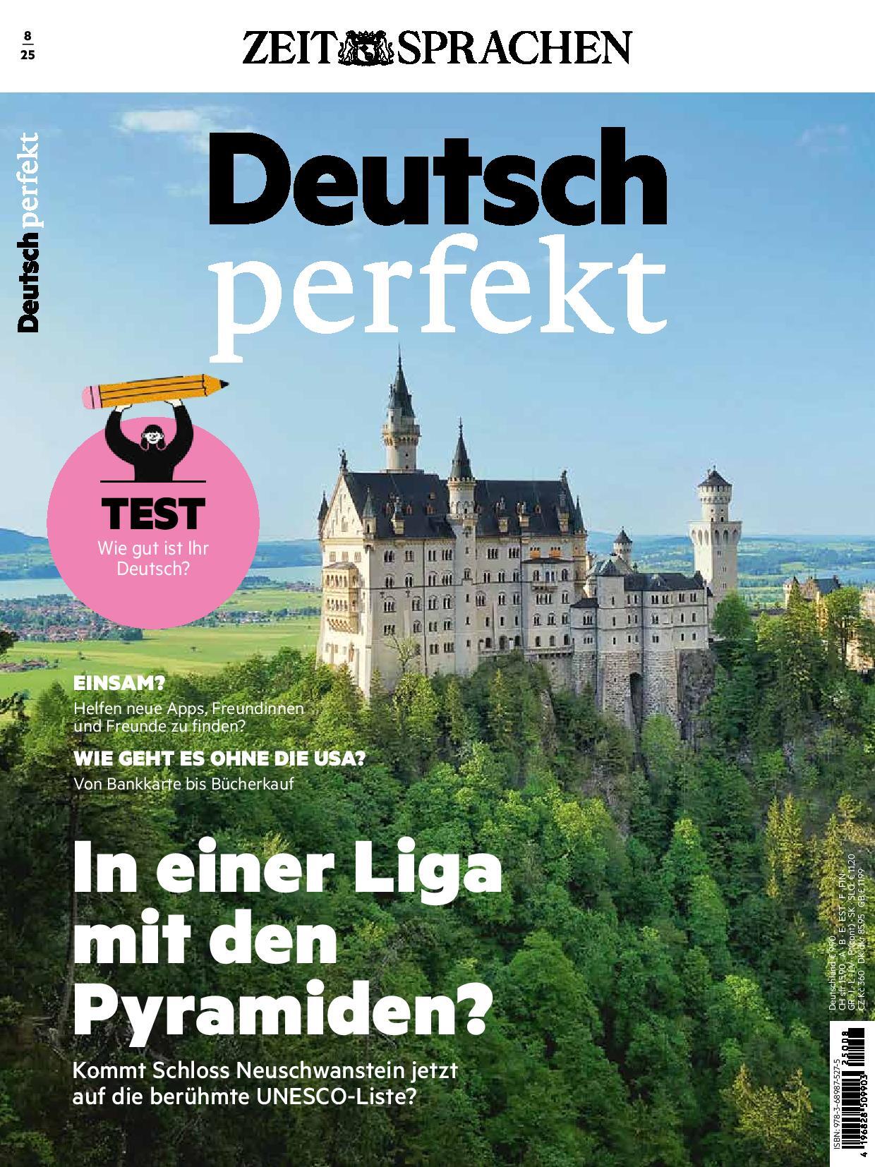 Deutsch perfekt eMagazine 08/2025