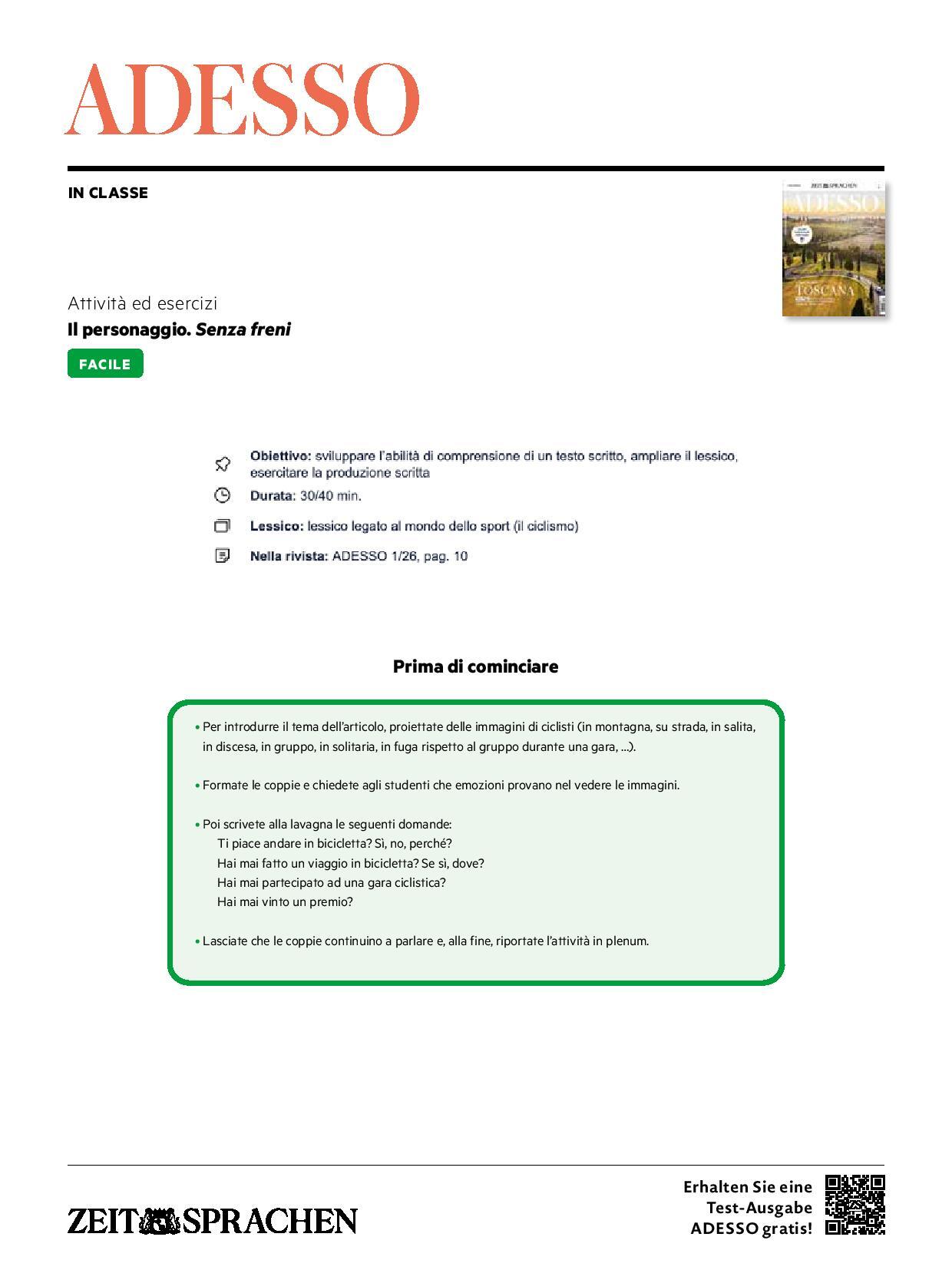 Digitale Lehrbeilage mit Unterrichtstipps