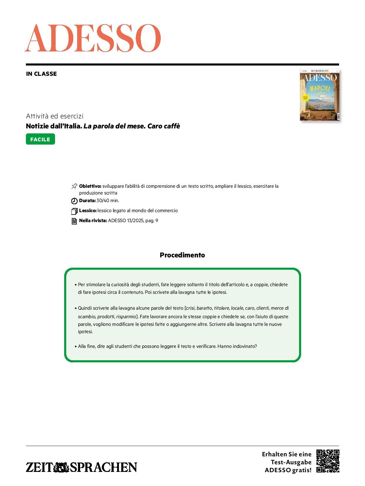 Digitale Lehrbeilage mit Unterrichtstipps