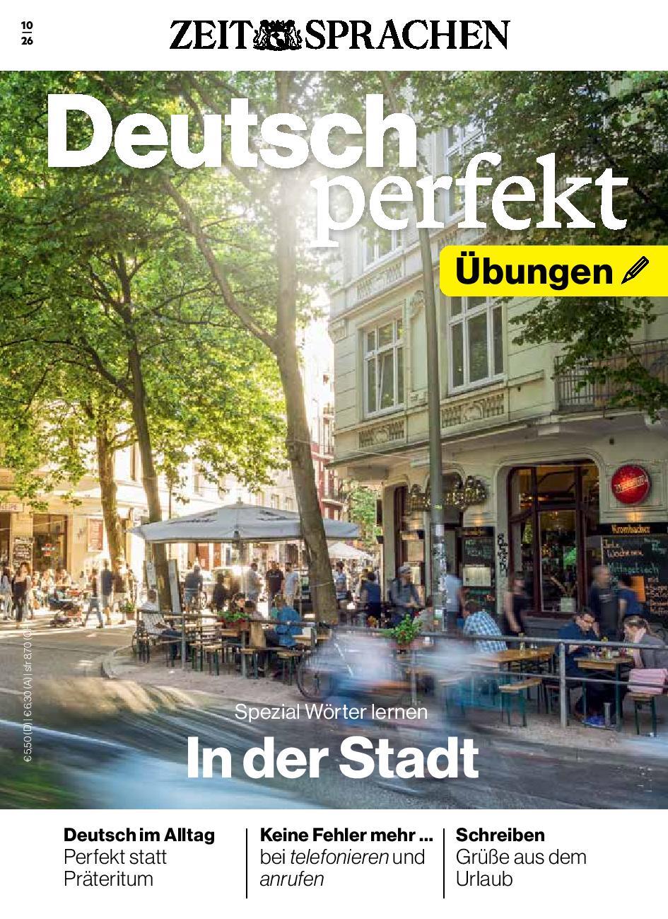 Deutsch perfekt &Uuml;bungsheft 10/2026