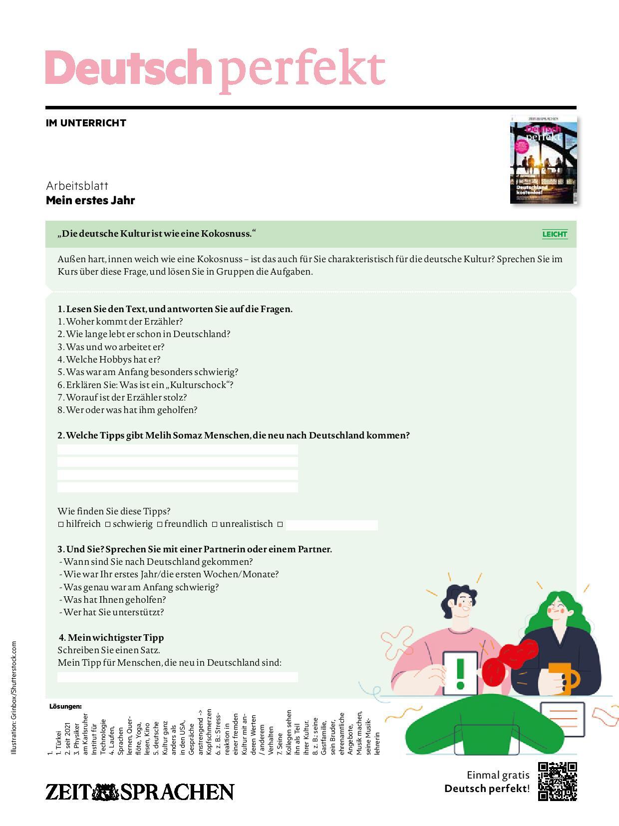 Digitale Lehrbeilage mit Unterrichtstipps