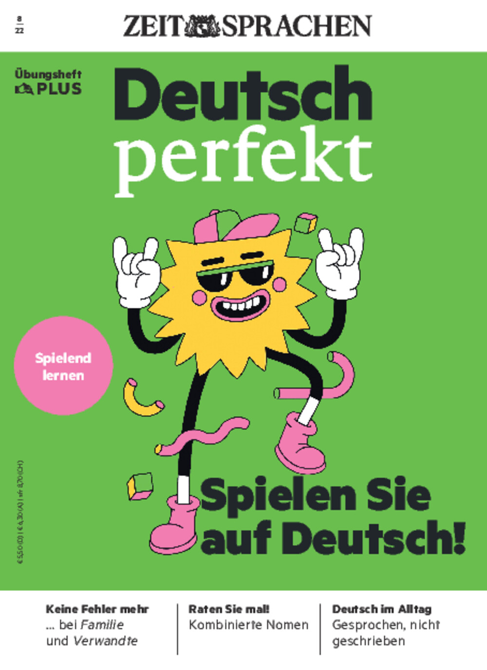 Deutsch perfekt &Uuml;bungsheft Digital 08/2022