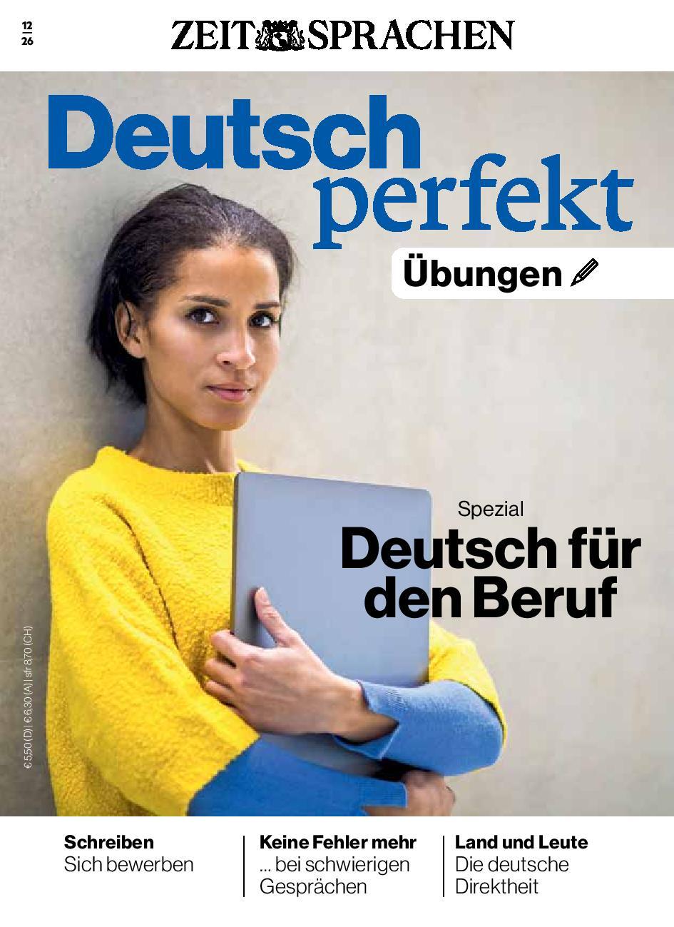 Deutsch perfekt &Uuml;bungsheft digital 12/2026