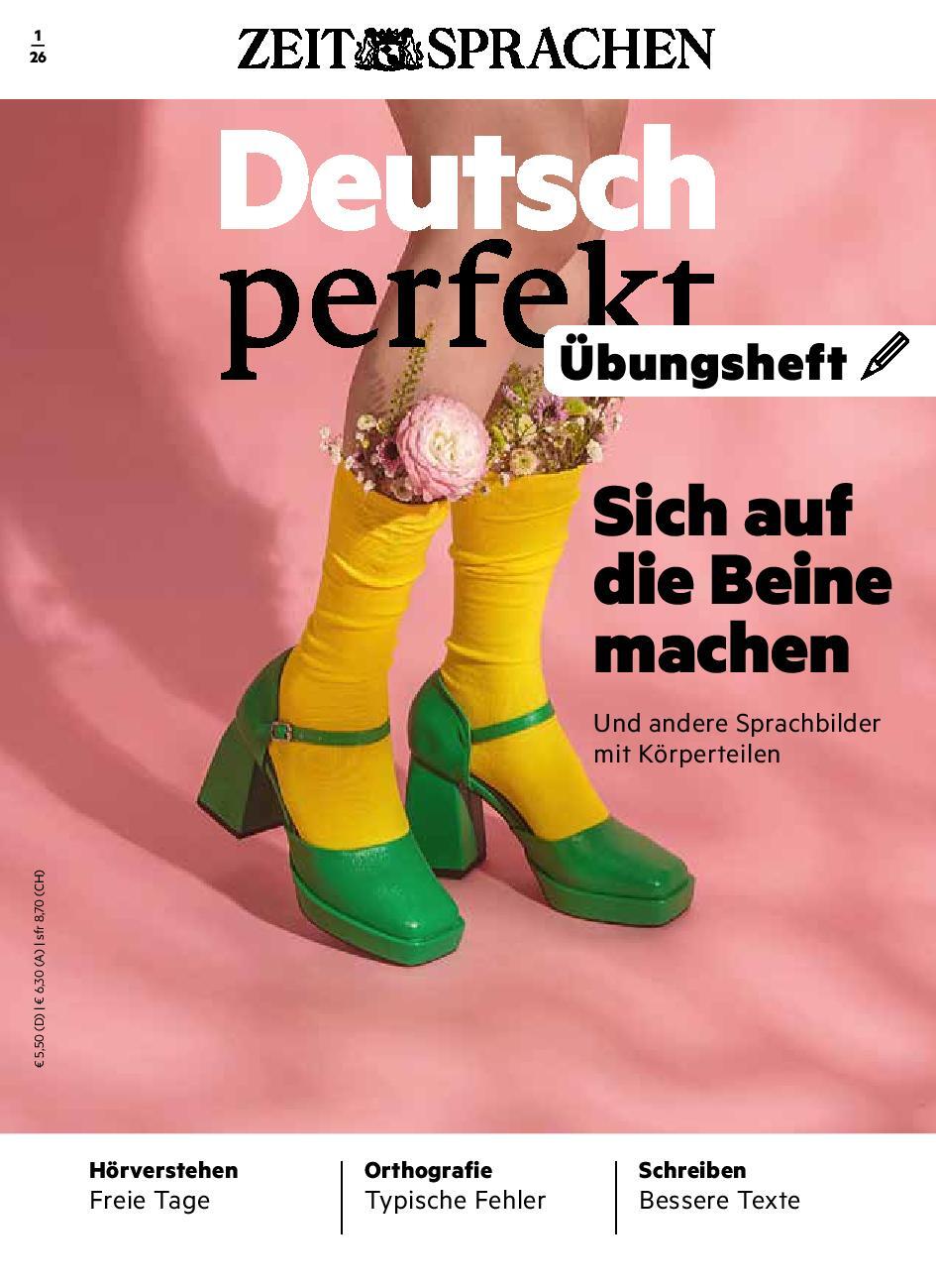 Deutsch perfekt Übungsheft 01/2026