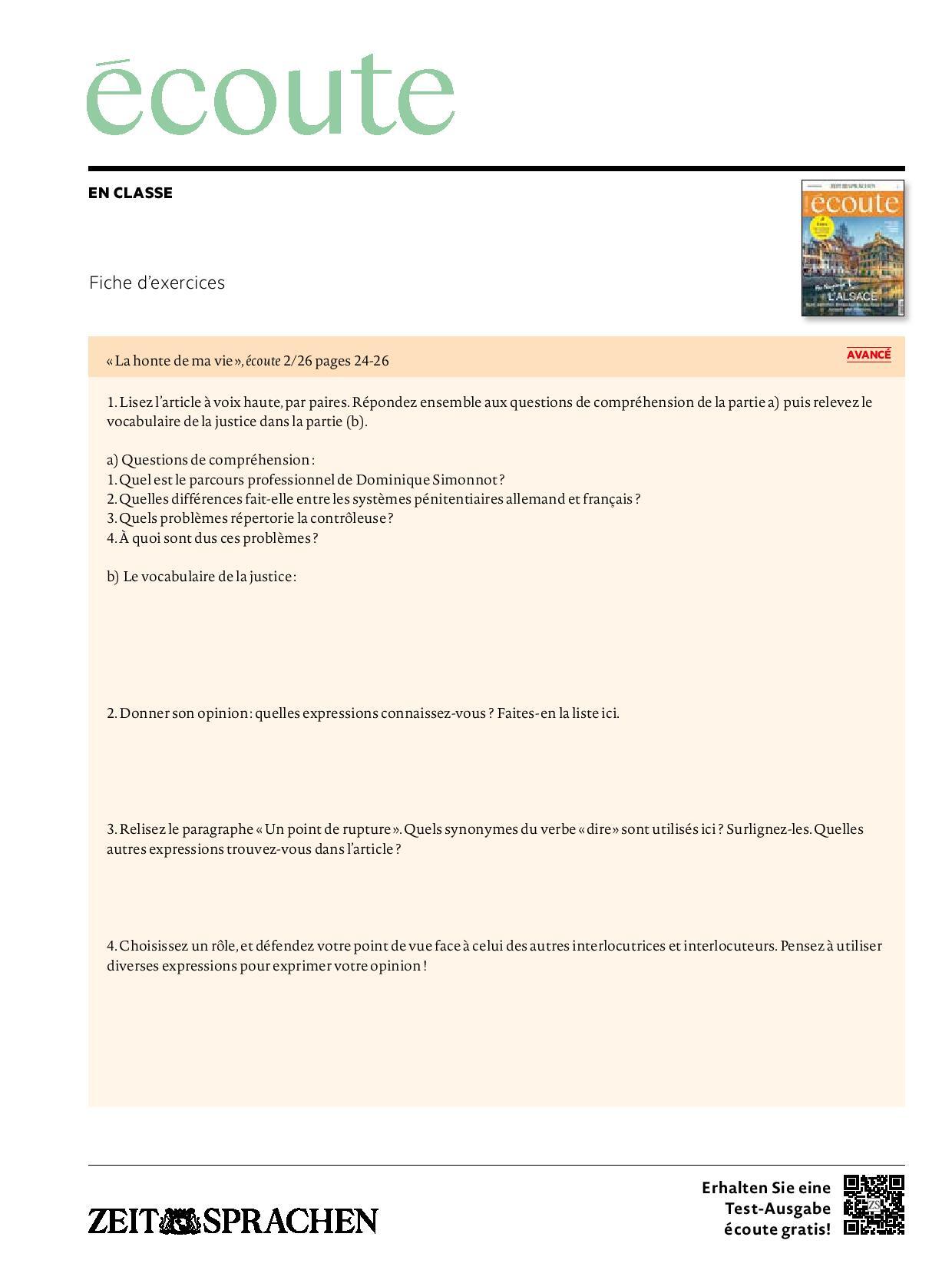 Digitale Lehrbeilage mit Unterrichtstipps