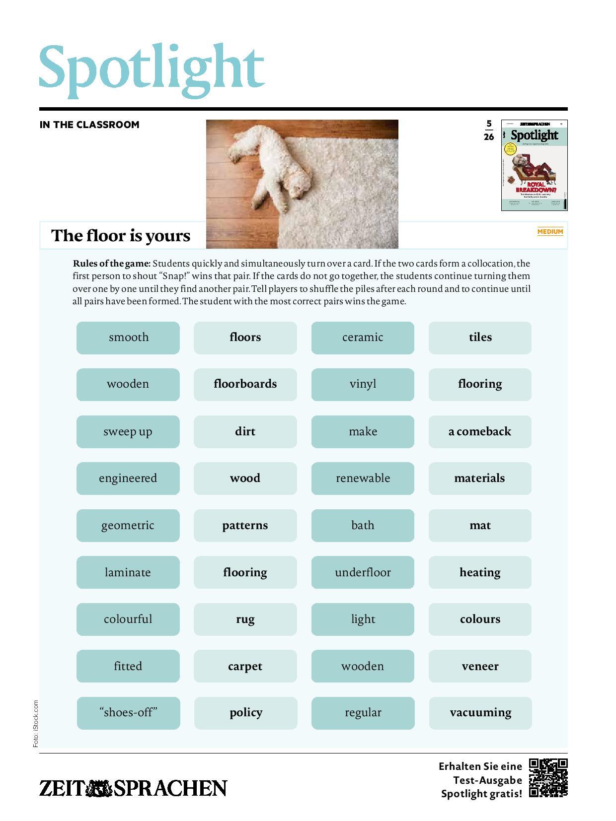Digitale Lehrbeilage mit Unterrichtstipps