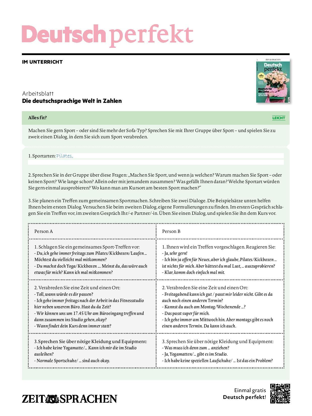 Digitale Lehrbeilage mit Unterrichtstipps