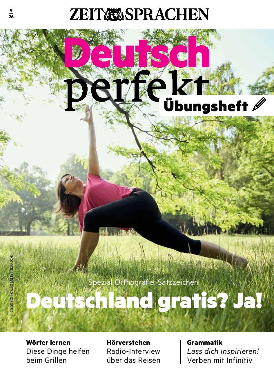 Deutsch perfekt &Uuml;bungsheft digital 09/2026