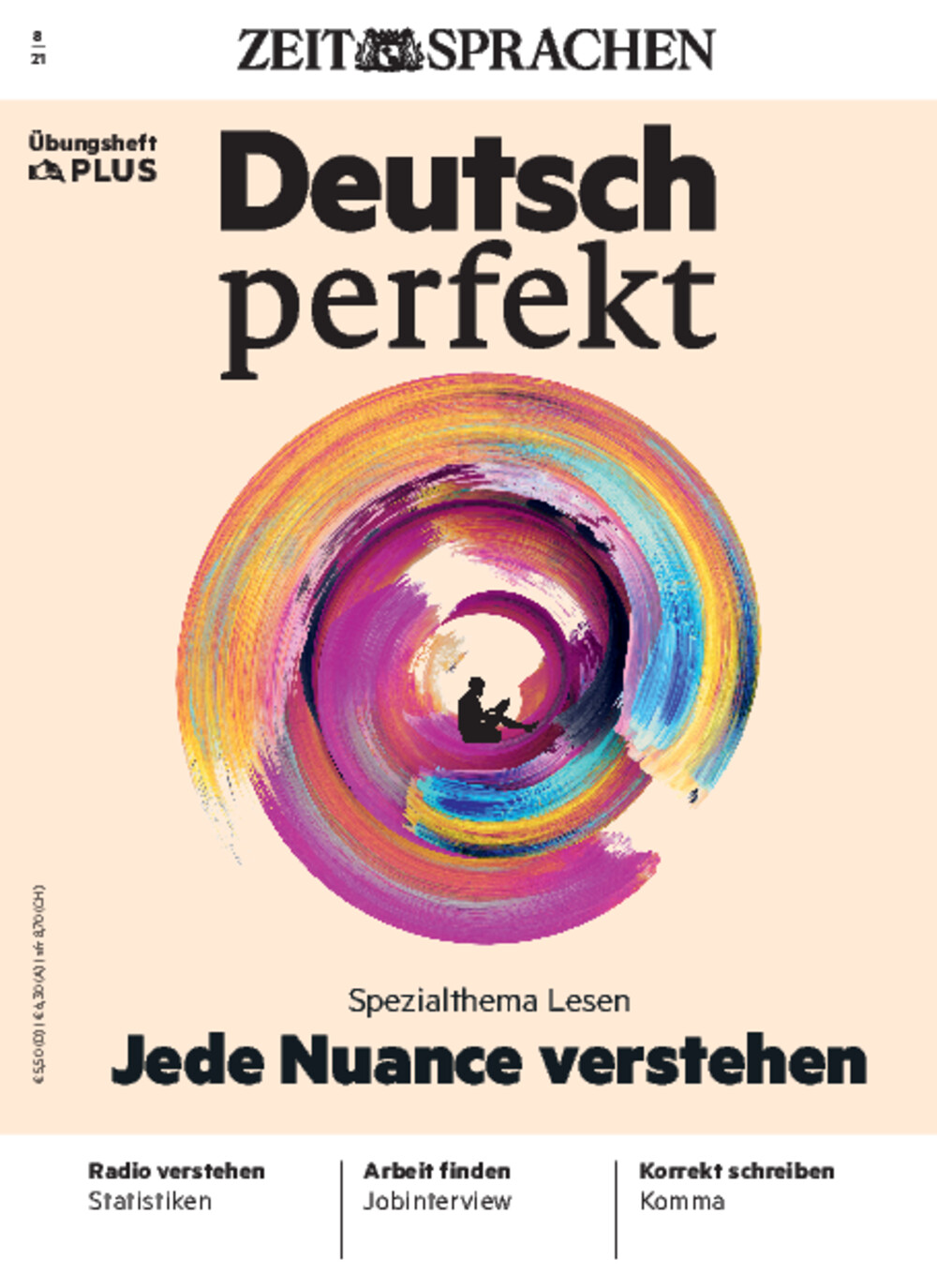 Deutsch perfekt Übungsheft Digital 08/2021