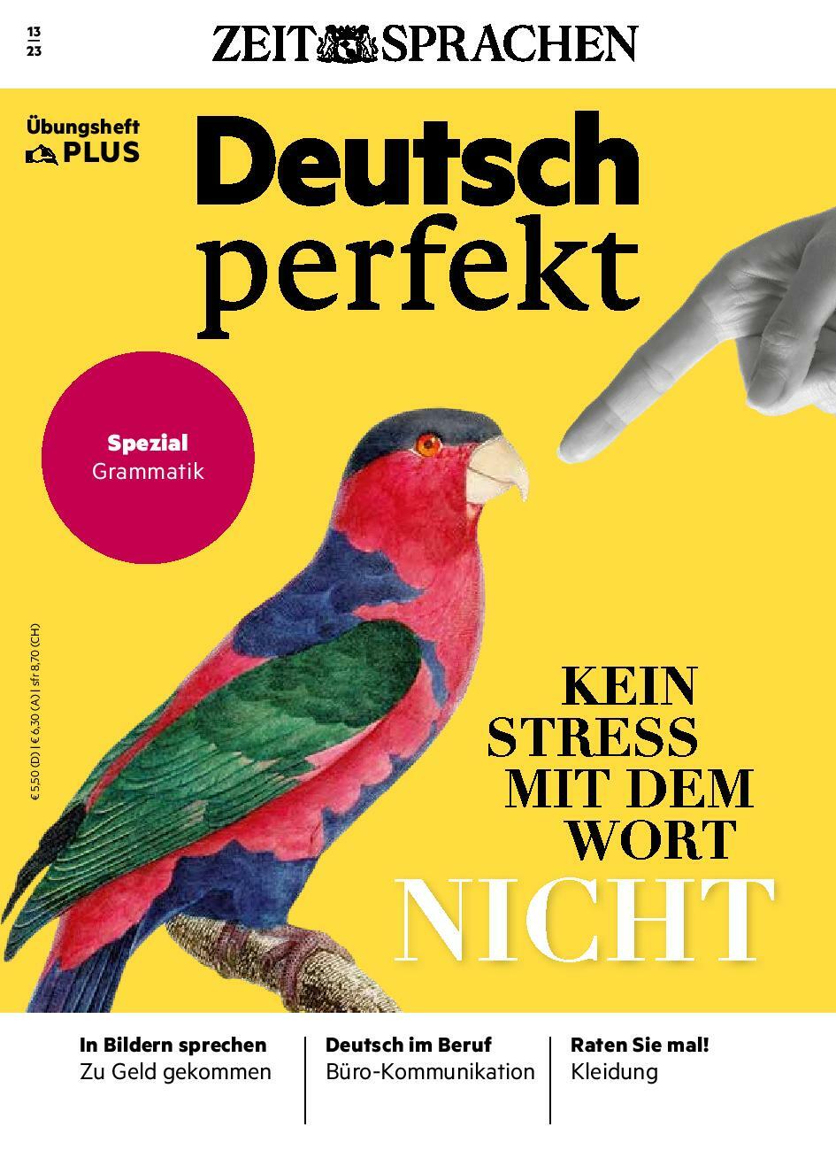 Deutsch perfekt &Uuml;bungsheft Digital 13/2023