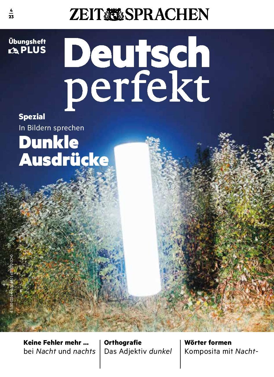Deutsch perfekt Übungsheft Digital 04/2023