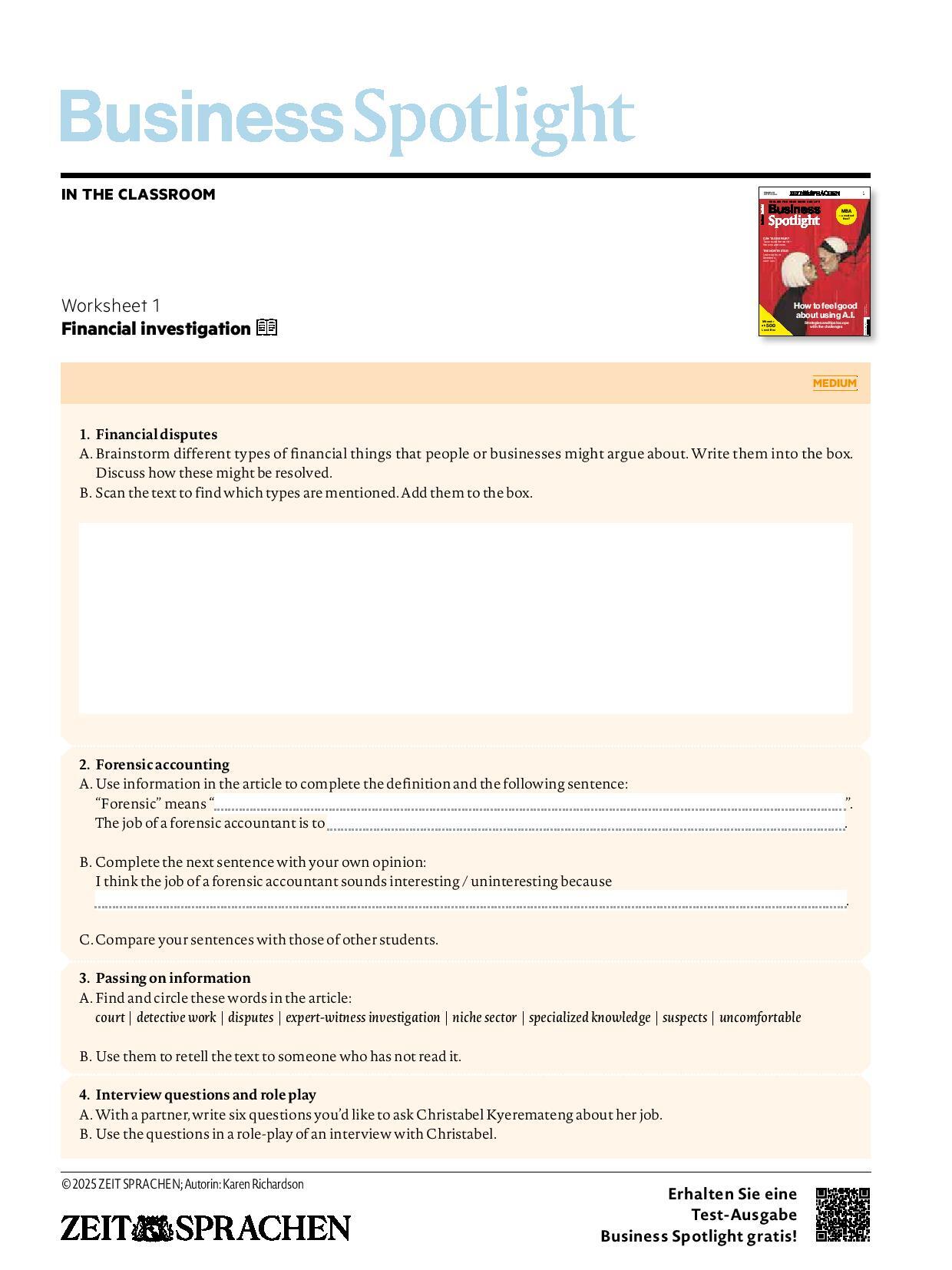 Digitale Lehrbeilage mit Unterrichtstipps Digitale Lehrbeilage mit Unterrichtstipps