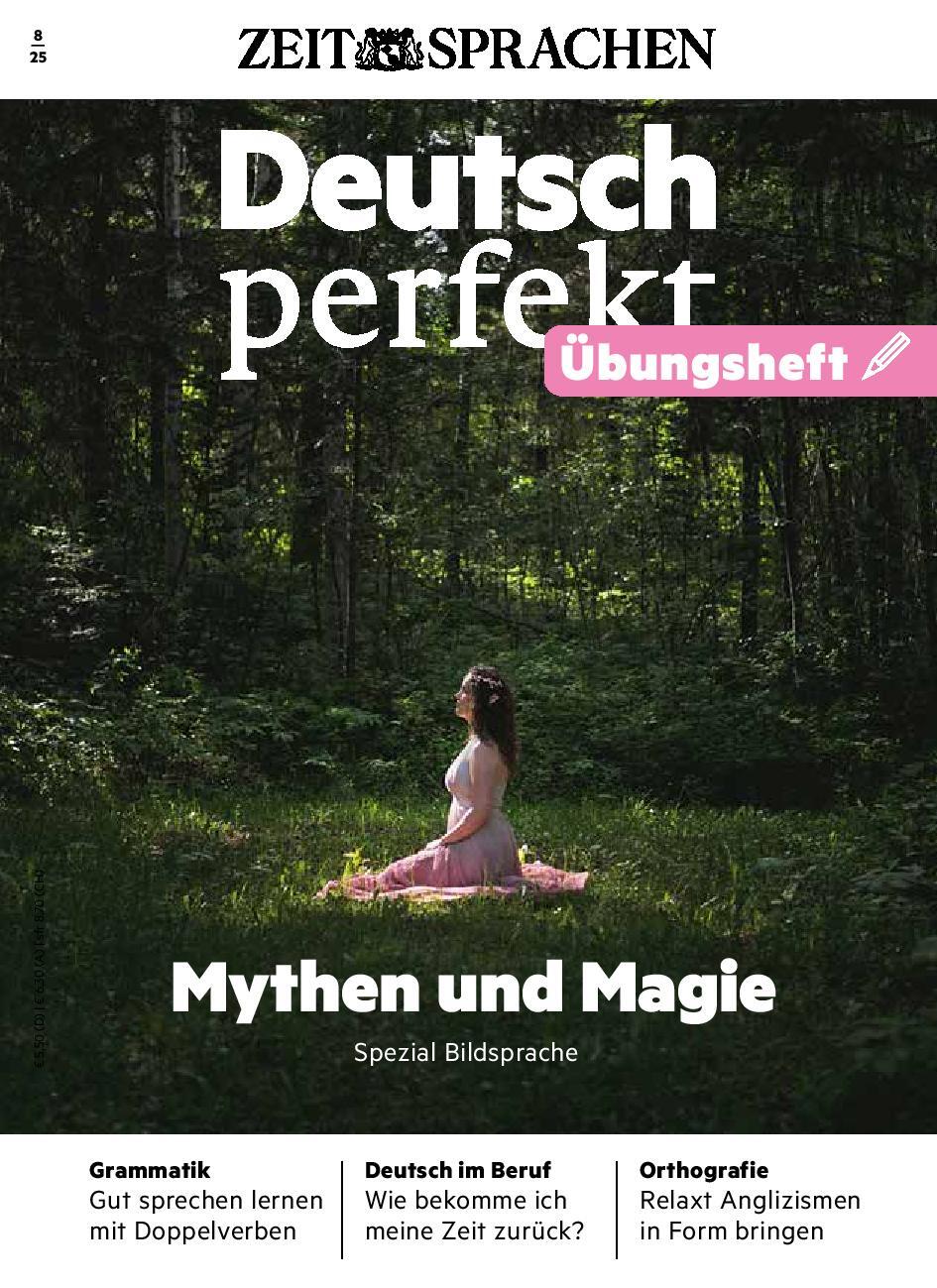 Deutsch perfekt Übungsheft 08/2025