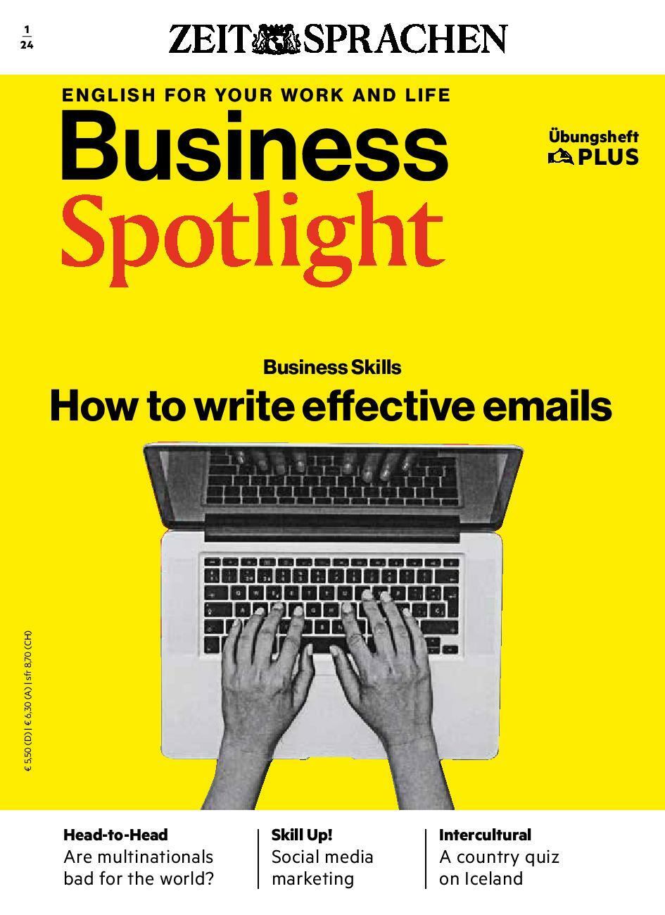 Business Spotlight Übungsheft 01/2024 bestellen