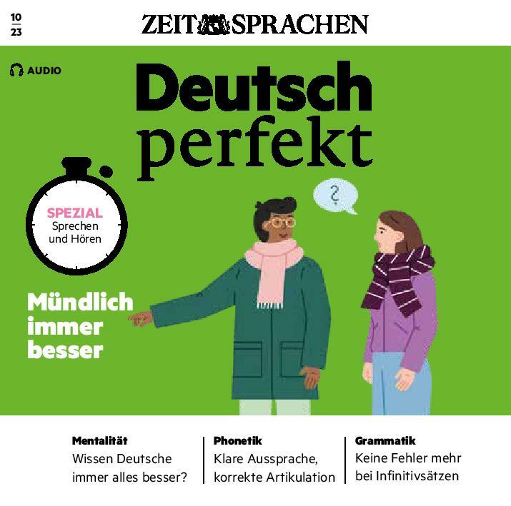 Deutsch perfekt Audiotrainer digital 10/2023